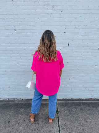 Hot Pink Easy Breezy Airflow Top