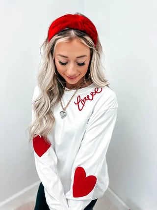 Sweet on You Heart Sleeve Top