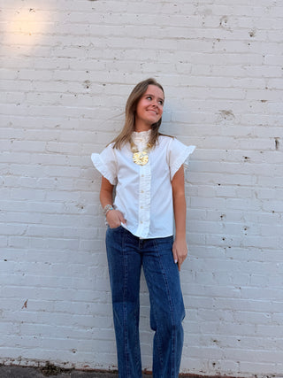 Timeless Charm Ruffle Blouse