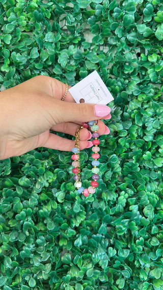 Rainbow Gem Chain Bracelet