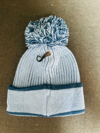 Lulu Mac Snow Day Pom Beanie in Light Blue