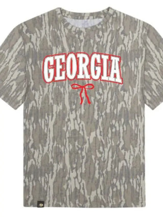 Georgia Game Day Camo Bow Tee