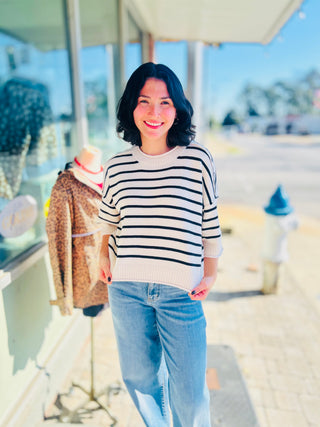 Everyday Ease Striped Sweater- 4 Colors!