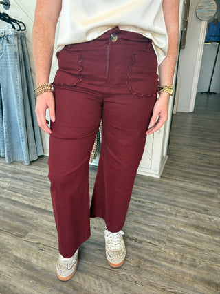 Wine About It Wide-Leg Pants