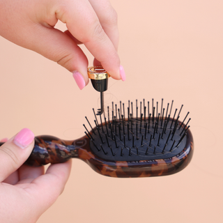 Teleties Mini Detangler Brush for Medium Hair - Tortoise
