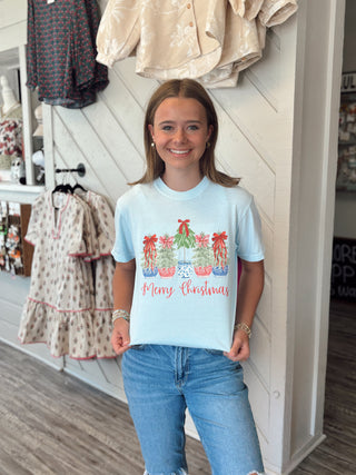 Merry Christmas Topiary Tee