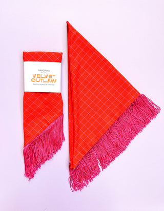Fringe Bandana - Red