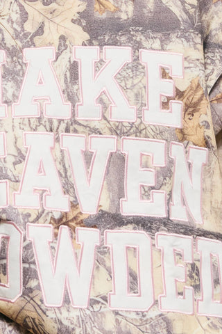 Make Heaven Crowded Camo Mock Neck Sweatshirt