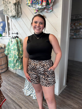 Let Me Tell You Leopard Shorts