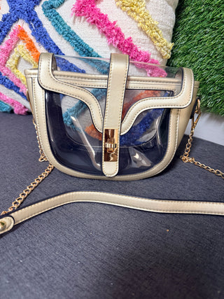 Ivory Stadium Chic Clear Crossbody