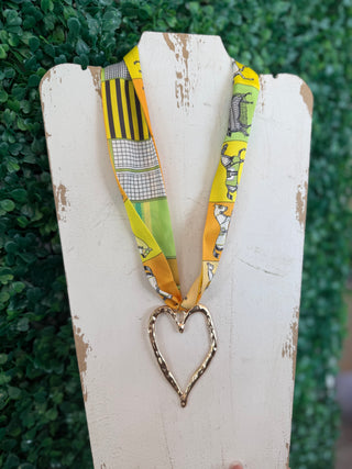 Abstract Love Scarf Necklace