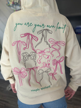 Simply Southern Embroidered Bows Hoodie