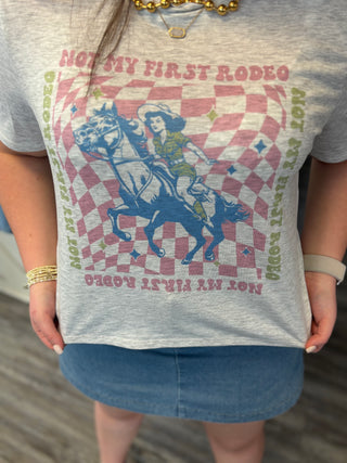 Not My First Rodeo Cropped Graphic Tee