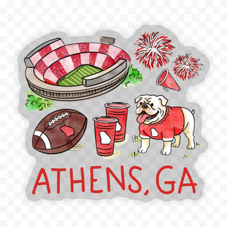 Athens GA Clear Sticker