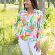 Mary Square Half Zip Hamptons Get Tropical Pullover