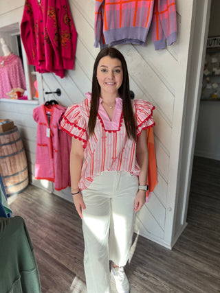 Elegance in Stripes Top