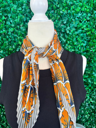 Harvest Bloom Pleated Scarf