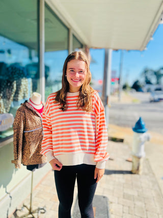 Cozy Days Striped Sweatshirt-3 colors!