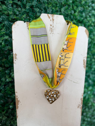 Golden Safari Scarf Necklace