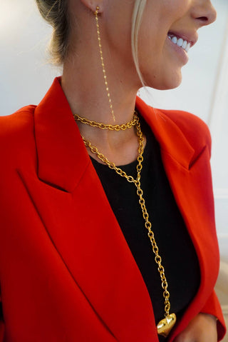 XL DAINTY CHAIN EARRINGS