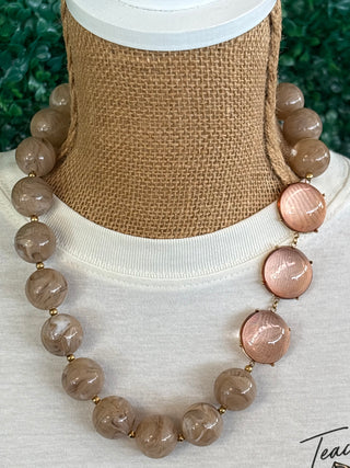 Blushing Beauty Beaded Necklace
