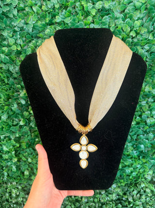 Golden Grace Cross Necklace
