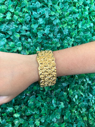 Golden Ember Statement Cuff