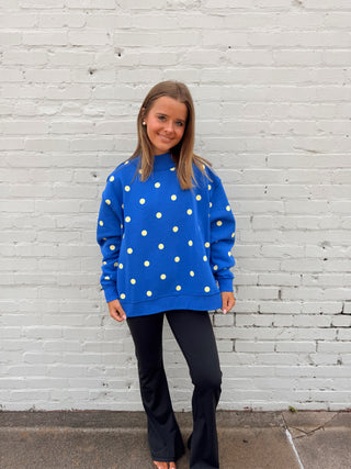 Mother Reversible Polka Dot Sweatshirt