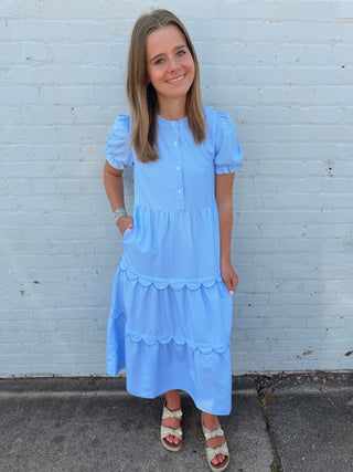 Simply Southern Sweet Breeze Ruffle Midi Dress Blu Lily Boutique Simply Southern Sweet Breeze Ruffle Midi Dress Blu Lily Boutique