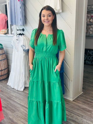 Meadow Muse Embroidered Maxi Dress