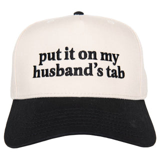 Put It On My Husband's Tab Two-Toned Vintage Hat