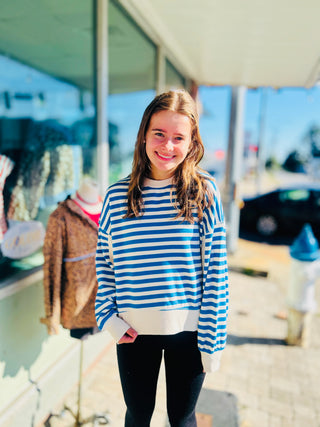 Cozy Days Striped Sweatshirt-3 colors!