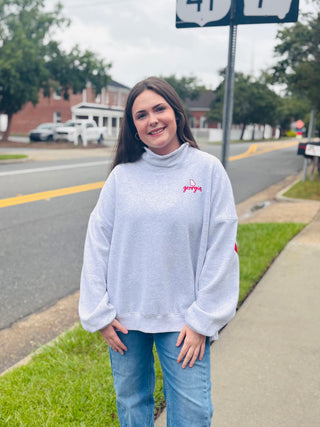 Georgia Mock Neck Sweatshirt