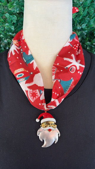 Santa’s Sleigh Ride Scarf Necklace