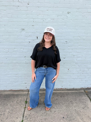 Black Easy Breezy Airflow Top