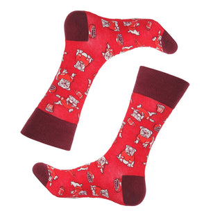 Bulldog Fun Football Pattern Socks
