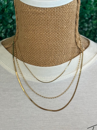 Effortlessly Layered Chain Necklace