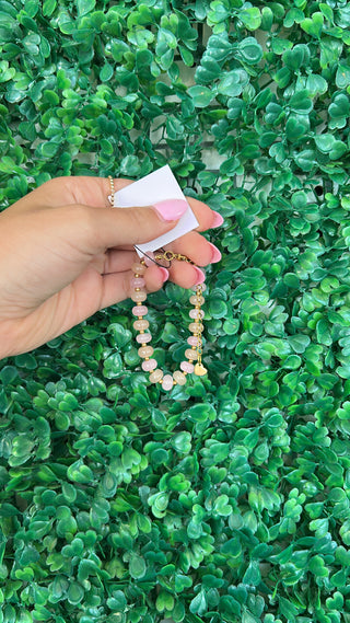 Champagne Glow Beaded Bracelet