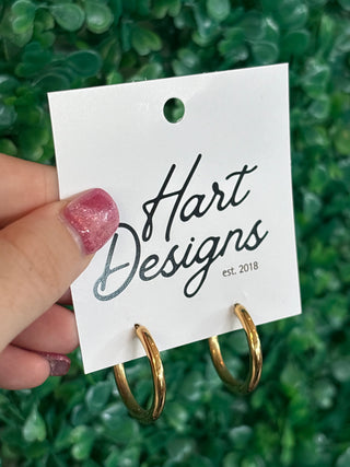 Water Resistant Polished Perfection Oval Hoops
