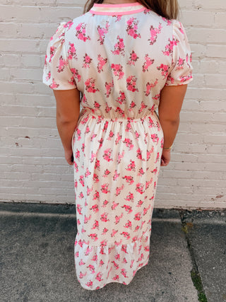 Simply Southern Blushing Garden Midi Dress