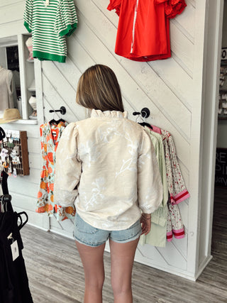 Whispering Garden Button Blouse