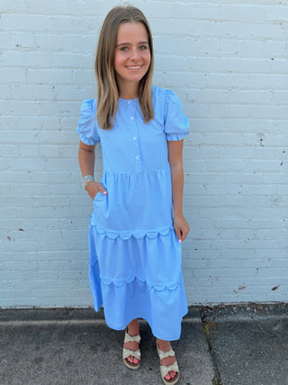 Simply Southern Sweet Breeze Ruffle Midi Dress Simply Southern Sweet Breeze Ruffle Midi Dress