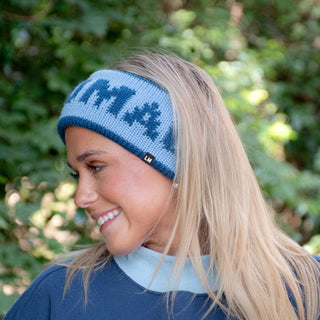 Lulu Mac Cozy Days Knit Headwrap in Light Blue