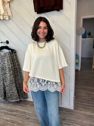 Lace of Grace Knit Top