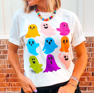 Boo Crew Colorful Ghost Tee
