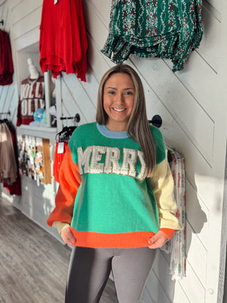 Merry & Bright Pearl Sweater