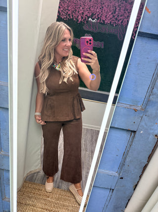 Mocha Moment Peplum Top