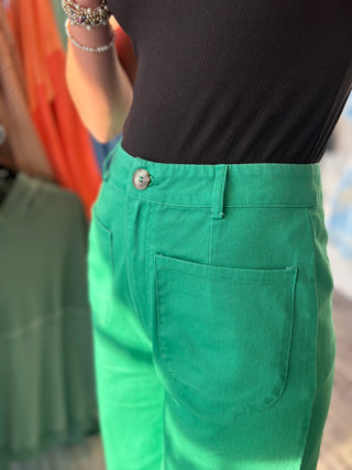 Grab Your Bestie Ankle Pants in Green