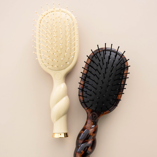 Teleties Mini Detangler Brush for Medium Hair - Tortoise