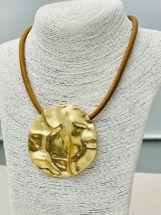 Golden Horizon Pendant Necklace